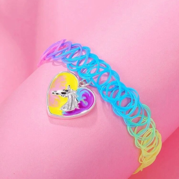 🦄 Colorful unicorn 90s Tattoo Choker 🦄 - Picture 3 of 3